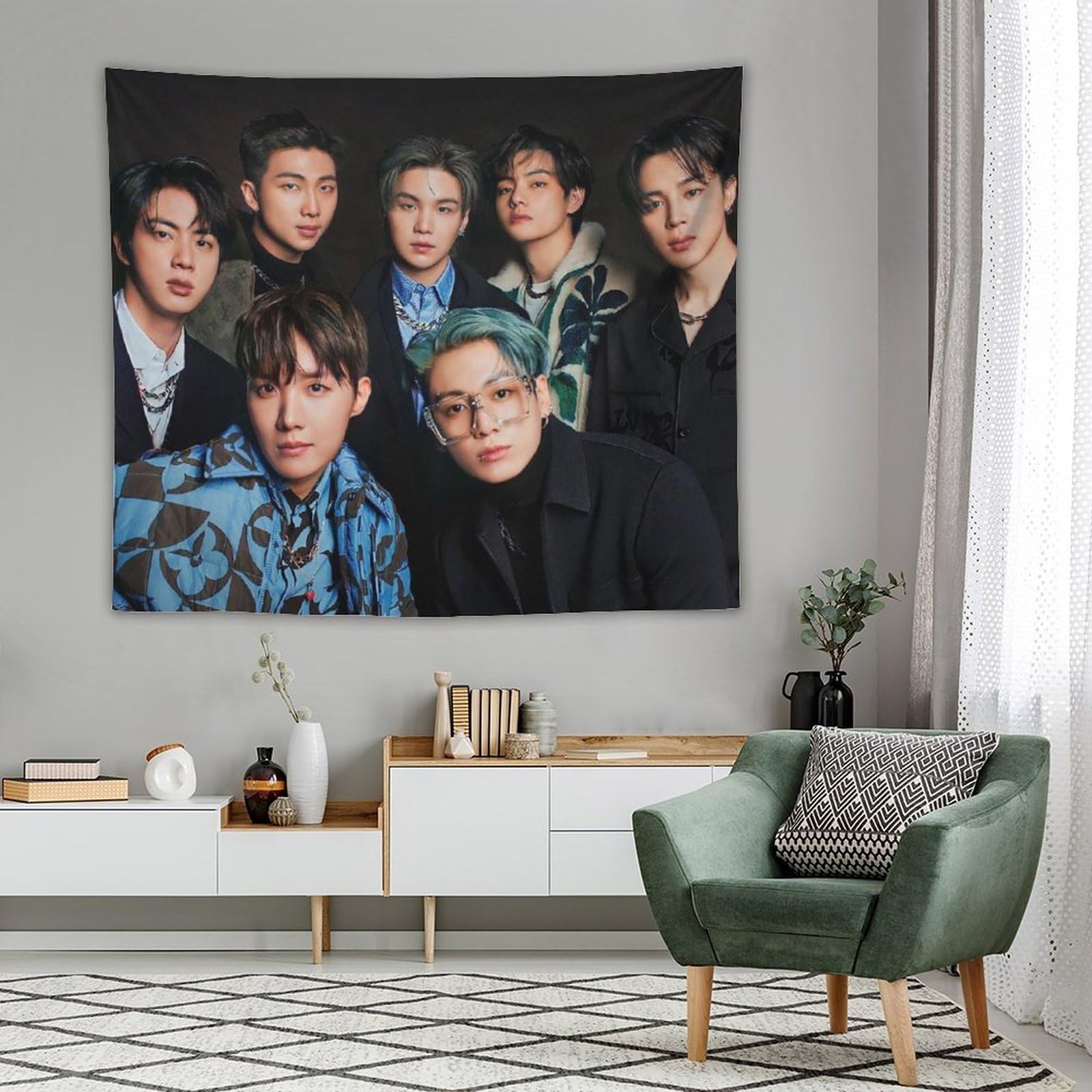 BTS タペストリー 防弾少年団 Amazon.co.jp: 防弾少年団 BTS壁掛け壁の装飾トライオンアート